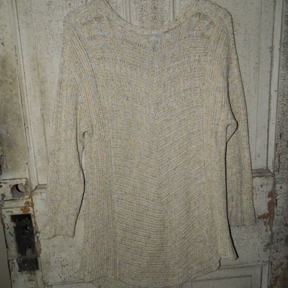 Nic+Zoe Button Back Tunic Sweater Size M (NN-6) - Picture 1 of 5